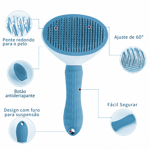 Escova Removedora de Pelos PetClean