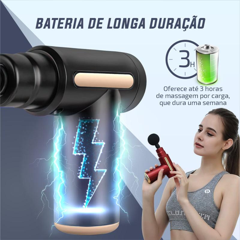 PowerRelax - Pistola de Massagem Elétrica Profissional